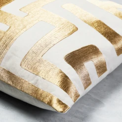 Nikki Chu - Mandala Pillow 22" - Gold -Home Decor Shop webimage 040249727 DTL