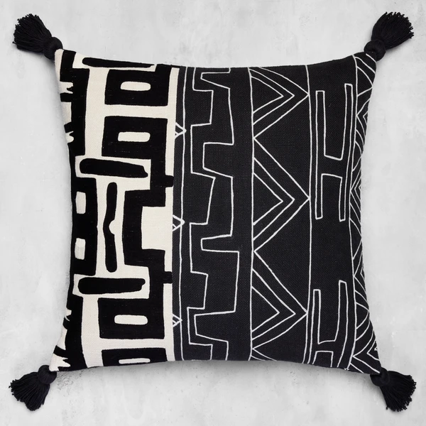 Nikki Chu - Zulu Pillow 22" - Black 3 Nikki Chu - Zulu Pillow 22" - Black