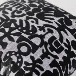 Nikki Chu - Baraka Pillow 20" - Black -Home Decor Shop webimage 040280067 DTL