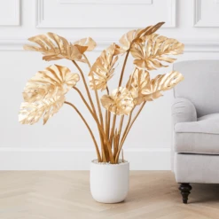 Monstera Tree - Gold -Home Decor Shop webimage 206436015 1 jpg