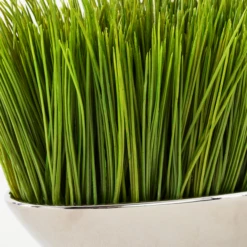 Faux Grass In Silver Pot -Home Decor Shop webimage 207540972 DTL1