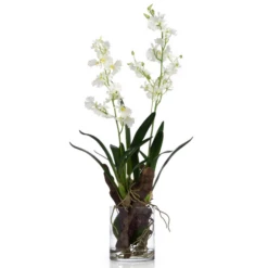 Faux Oncidium In Glass