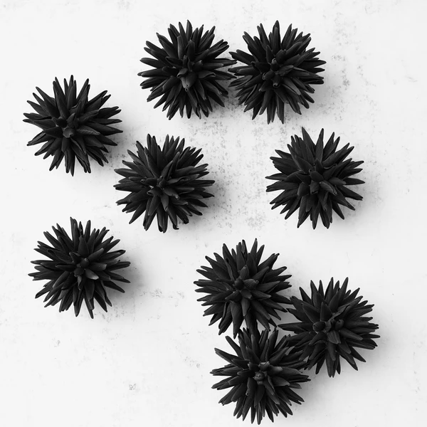 Faux Allium Sphere - Set Of 9 3 Faux Allium Sphere - Set Of 9