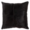 Carson Hair On Hide Pillow 20" - Black -Home Decor Shop webimage 620100506 jpg