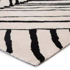 Nikki Chu - Miley Rug - Ivory/Black -Home Decor Shop webimage 620347861 1 jpg