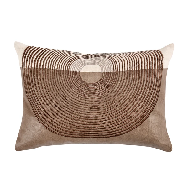 Cormack Lumbar Pillow - Taupe/Gold 3 Cormack Lumbar Pillow - Taupe/Gold