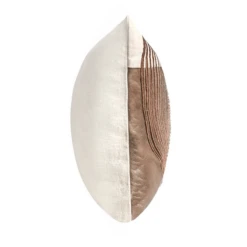 Cormack Lumbar Pillow - Taupe/Gold 9 Cormack Lumbar Pillow - Taupe/Gold -Home Decor Shop webimage 620391597 side