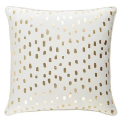 Addison Pillow 18" - Ivory/Gold -Home Decor Shop webimage 620721125 SIL