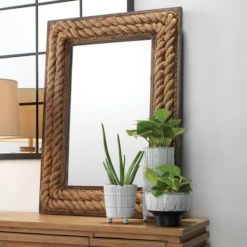 Jute Mirror -Home Decor Shop webimage 621033254 RV1