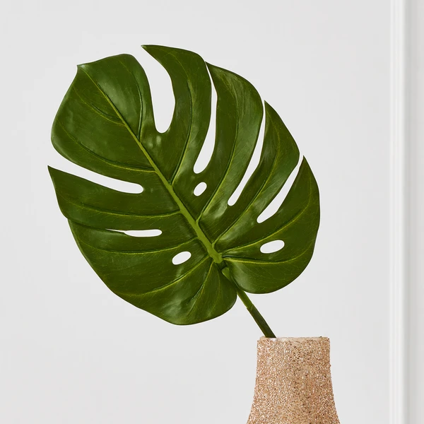 Faux Small Split Philo Leaf - Set Of 3 4 Faux Small Split Philo Leaf - Set Of 3 - Image 2